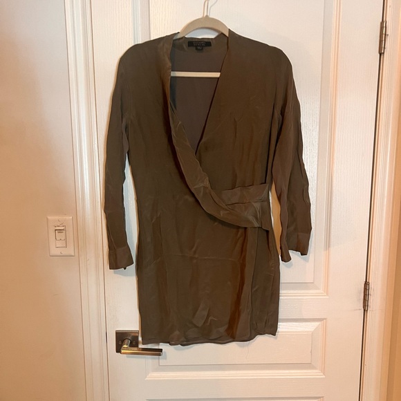 All Saints Silk Wrap dress - Picture 3 of 3